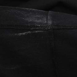 Pre Owned Stone Island Black Print Cotton Half Sleeve T-Shirt XL
