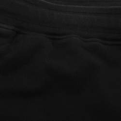 Pre Owned Stone Island Black Jersey Logo Patch Short XL