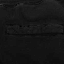 Pre Owned Stone Island Black Jersey Logo Patch Short XL