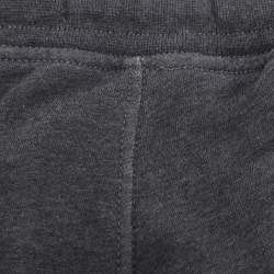 Pre Owned Stone Island Grey Jersey Logo Patch Jogger Pants XL