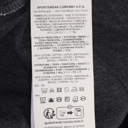 Pre Owned Stone Island Grey Jersey Logo Patch Jogger Pants XL