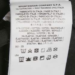 Pre Owned Stone Island Black Cotton Cargo Pants L