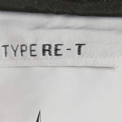 Pre Owned Stone Island Black Cotton Cargo Pants L