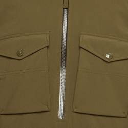 Pre Owned Stone Island Green Stretch Synthetic 5L Ghost Piece Gilet Vest M