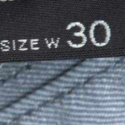 Pre Owned بنطلون جينز ستون آيلاند دينم رصاصي فاتح بأرجل ضيقة مقاس صغير (سمول)