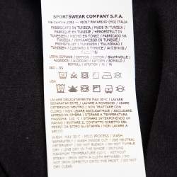 Stone Island Black Cotton Mural Part 3 Printed Crewneck T-shirt M