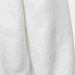Stussy White Cotton Knit Crewneck Sweatshirt M