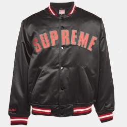 Supreme x Mitchell & Ness Satin Varsity Jacket M