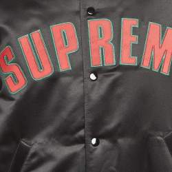 Supreme x Mitchell & Ness Satin Varsity Jacket M