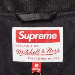Supreme x Mitchell & Ness Satin Varsity Jacket M