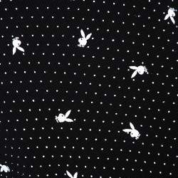 Supreme Black Waffle Knit Playboy Print Crew Neck Thermal L 