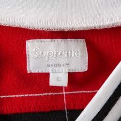Supreme Black Scarface Embroidered Synthetic Paneled Hockey Jersey L