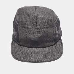 Supreme Black Logo Detail Canvas Cap