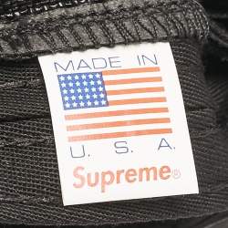 Supreme Black Logo Detail Canvas Cap