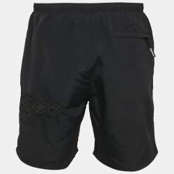 Supreme Black Logo Mesh Script Nylon Water Short M