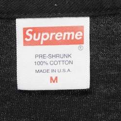 Supreme Black Mark Gonzales Print Cotton Crew Neck T-Shirt M