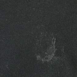 Supreme Black Cotton Knit Logo Applique Detail Joggers S