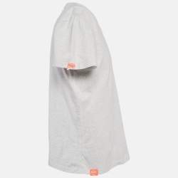 Supreme Orange Label Vintage Light Grey/White Crew Neck T-Shirt L
