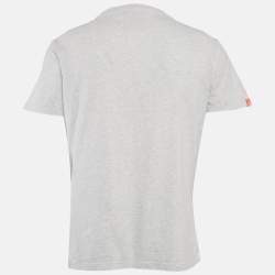 Supreme Orange Label Vintage Light Grey/White Crew Neck T-Shirt L