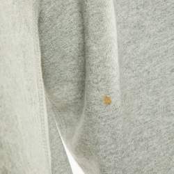 Pre Owned Supreme Grey Le Luxe Supreme Cotton Hooded Sweatshirt M