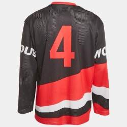 Pre Owned Supreme Crossover Hockey Printed Mesh Jersey T-Shirt M
