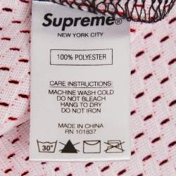 Pre Owned Supreme Crossover Hockey Printed Mesh Jersey T-Shirt M