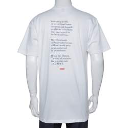 Supreme White Cotton Scarface Split Crew Neck T Shirt L 