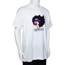Supreme White Cotton Gonz Ram Crew Neck T Shirt L Supreme | TLC