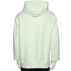 Supreme Pale Green Knit Logo Embroidered Hoodie L