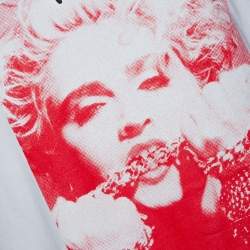 Supreme White Madonna Print Cotton Crew Neck T-Shirt L