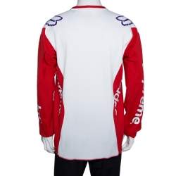 Supreme X Fox Red & White Racing Moto Jersey T-Shirt L