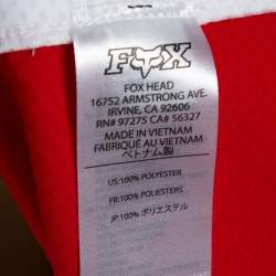 Supreme X Fox Red & White Racing Moto Jersey T-Shirt L