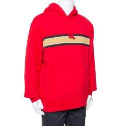 Red cotton knitwear & sweatshirt Louis Vuitton x Supreme Red size XL  International in Cotton - 4468392