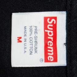 Pre Owned Supreme Black Cotton Madonna Graphic Printed Crewneck T-Shirt M