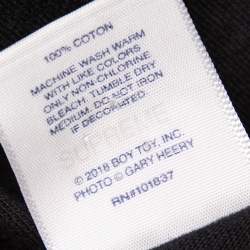 Pre Owned Supreme Black Cotton Madonna Graphic Printed Crewneck T-Shirt M