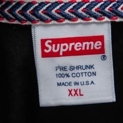 Supreme Black Cotton Bart Simpsons Print Round Neck T-Shirt XXL