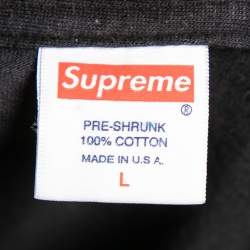 Supreme Black Cotton Biggie Printed Short Sleeve T-Shirt L