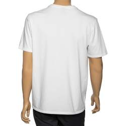 Supreme X Jordan White Logo Printed Cotton T-Shirt L