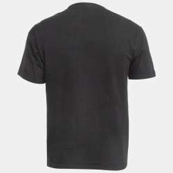 Supreme Black Cheese Graphic Print Cotton Crew Neck T-Shirt S