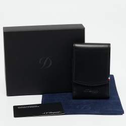 S.T. Dupont Black Leather Cigarette Pack Case