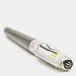 S.T. Dupont  D Large 'Picasso' Limited Edition Lacquer Silver Tone Multifunction Pen