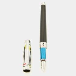 S.T. Dupont  D Large 'Picasso' Limited Edition Lacquer Silver Tone Multifunction Pen