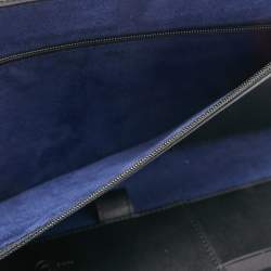 S.T.Dupont Grey/Black Leather Zip Aound Travel Organizer 