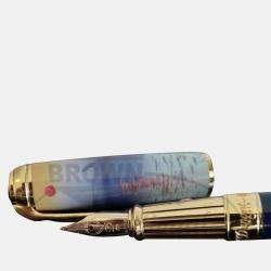 Pre Owned S.T. Dupont Blue Steel; Lacquer 410049L  Pens