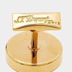 S.T. Dupont Da Vinci Limited Edition Gold Tone Cufflinks