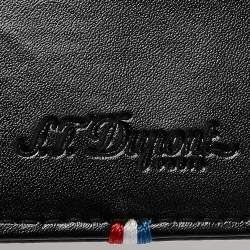 S.T. Dupont Black Leather Line D Capsule Card Holder
