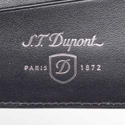 S.T. Dupont Black Perforated Leather Bifold Wallet