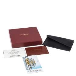 S.T. Dupont Black Leather Business Card Holder