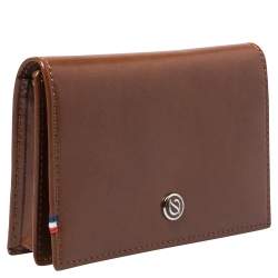 S.T. Dupont Tan Leather Business Line D Cards Holder 