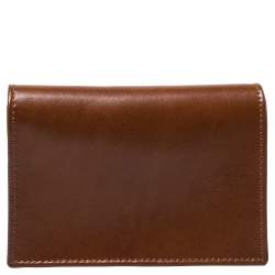 S.T. Dupont Tan Leather Business Line D Cards Holder 